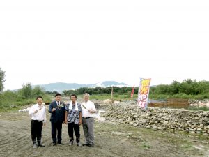 会津大川三本松ヤナ場あす９月１日（土）オープンします。(‘ω’)ノ